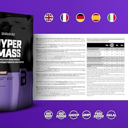 BioTech USA Hyper Mass – Mass Gainer 1 kg