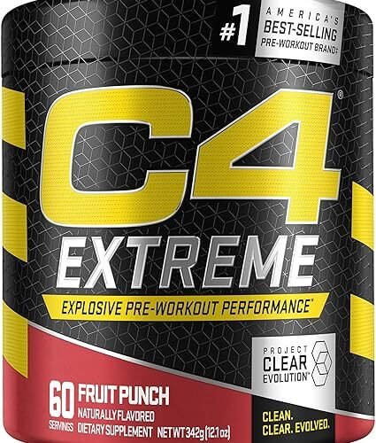 C4 Extreme Pre Workout Powder Fruit Punch 60 Servings